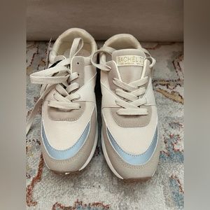 Rachel Zoe tennis shoes. Bought from tj max. White,cream gold.